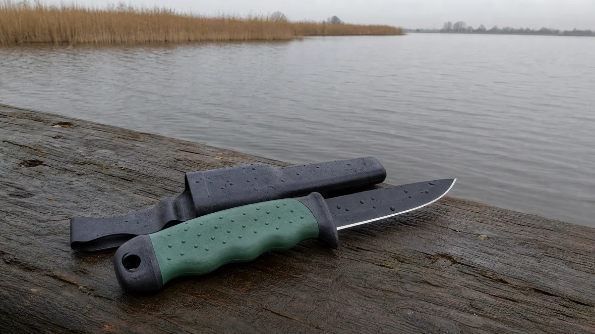 Angelmesser mit Gürtel-Messerscheide 22cm Zite Fishing - Detaillierte Übersicht