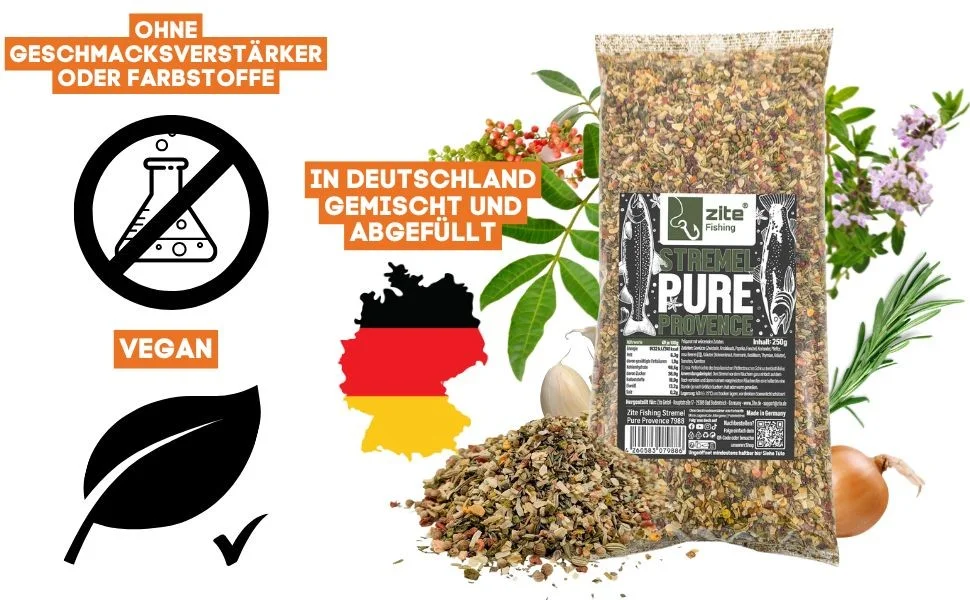 Zite Fishing Stremel Pure Provence 250 g Räuchergewürz zum Fische Räuchern - Detaillierte Übersicht