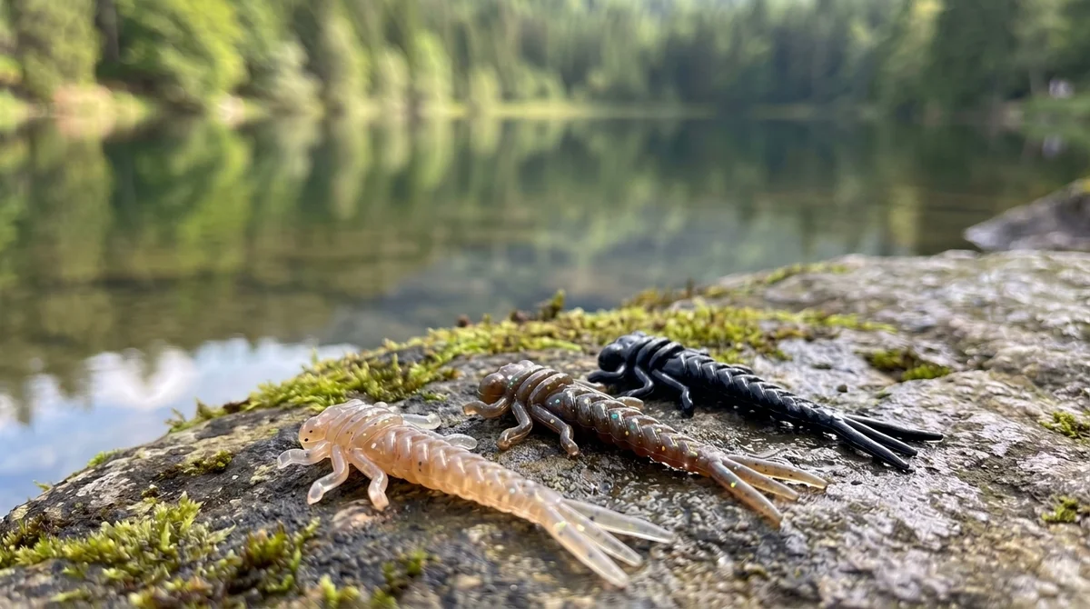 Attracta Grub Natur Mix Knoblauch Forellenköder 5 cm Larvenimitat 8 Stück - Detaillierte Übersicht