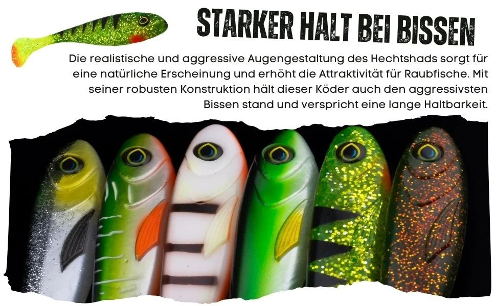 Hechtköder Gummifisch Inzite Flanker Shad Goldy Oil 18,5 cm 3 Stück - Detaillierte Übersicht
