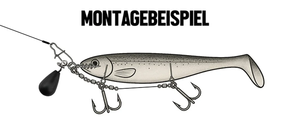 Tungsten Fastach Gewichte 3x 3,5g Einhänger mit Fastach-Clip Shallow & Jika Rig Zite Fishing - Detaillierte Übersicht