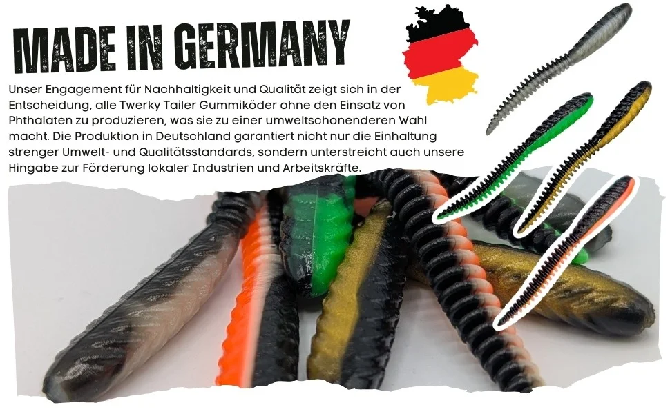 Zite Fishing Twerky Tailer Dark Mix Käse 7 cm 8 STK 3in1 Gummiköder Forelle - Detaillierte Übersicht