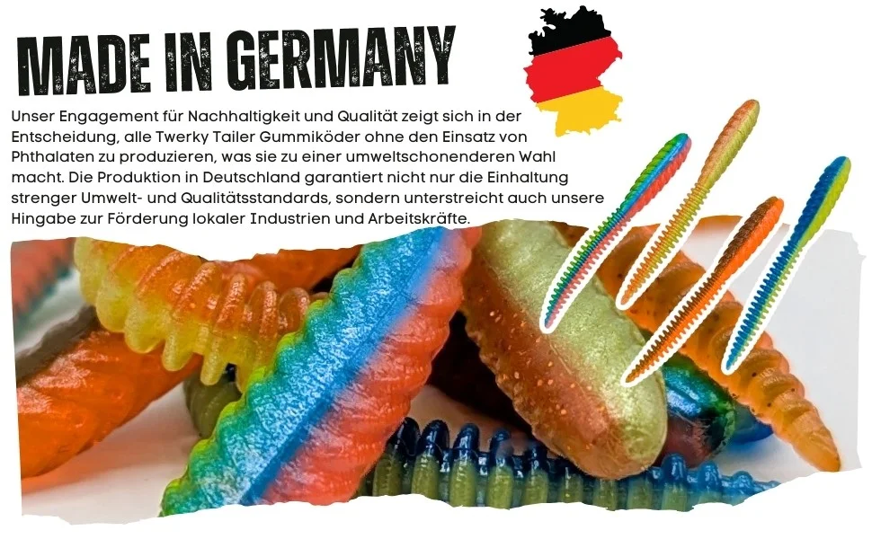 Zite Fishing Twerky Tailer Nature Mix Käse 7 cm 8 STK 3in1 Gummiköder Forelle - Detaillierte Übersicht