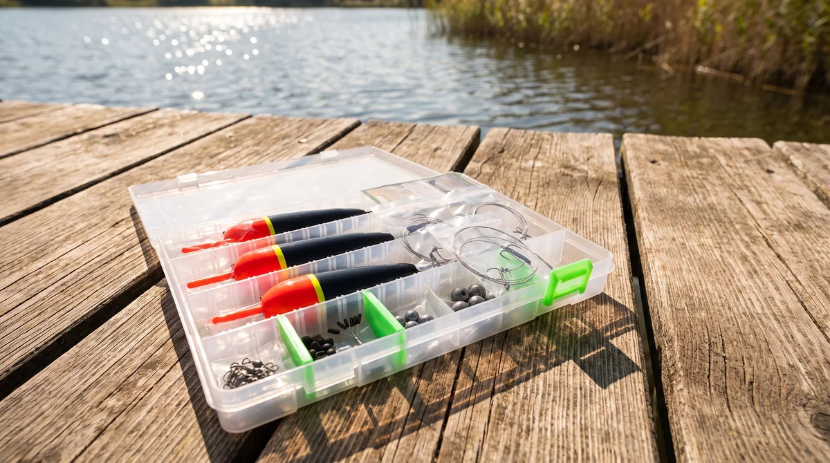 Deadbait Hechtposen Sortiment - Durchlaufposen mit Köderfisch System, Wirbel, Bleigewichte & mehr für das Hechtangeln - Detaillierte Übersicht