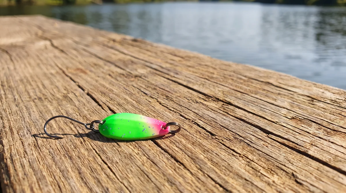 The Troutforce Spoon ZAP! 1,7 g – Glitza Starflare – UV-aktiver UL Spoon für Forellen Zite Fishing  - Detaillierte Übersicht