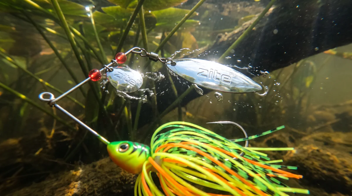 Inzite Rotator Spinnerbaits 10g – Haken 5/0 – Tropic Punch – mit Doppelspinnerblatt & Fransen - Detaillierte Übersicht