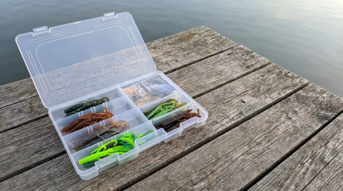 Zite Fishing Inzite Braw Starterbox – 30 Gummiköder 10,5 cm + 6 Fertigvorfächer für Barsch & Zander - Detaillierte Übersicht