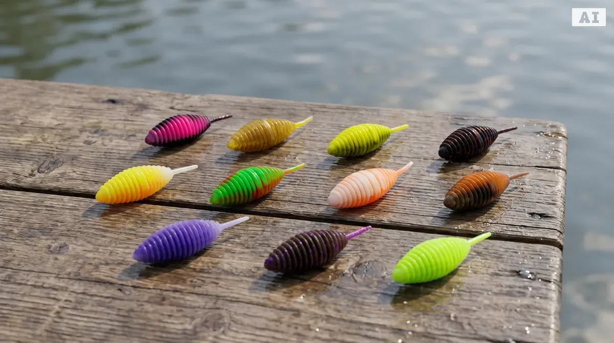 Big Bug Schock Mix Knoblauch – 8 Stück Forellenköder, 5 cm, Käfer-Imitat mit Duft, Dose - Detaillierte Übersicht