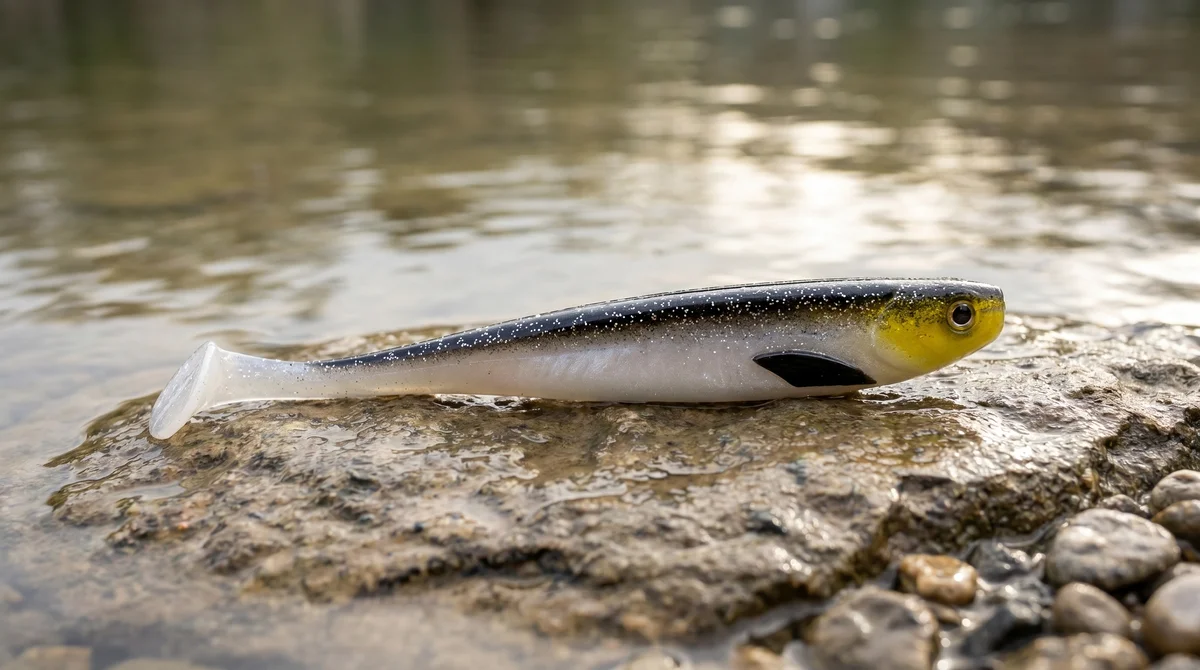 Zite Fishing Inzite Shad Golden Voltage 15,5 cm – Gummifisch für Zander & Hecht, 4 Stück - Detaillierte Übersicht