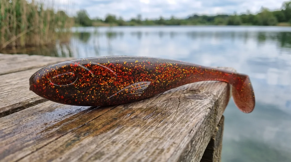 Zite Fishing Gummifisch Inzite Flanker Goldy Oil 23,5 cm - Großhecht Köder im 2er Pack - Detaillierte Übersicht