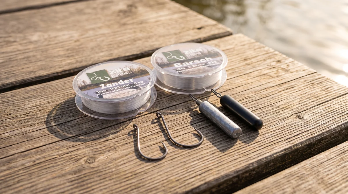 Drop Shot Rig Bundle mit Dropshot Haken S & L sowie Gewichte in Blei & Tungsten und Schnüre für Barsch & Zander Angeln - Detaillierte Übersicht