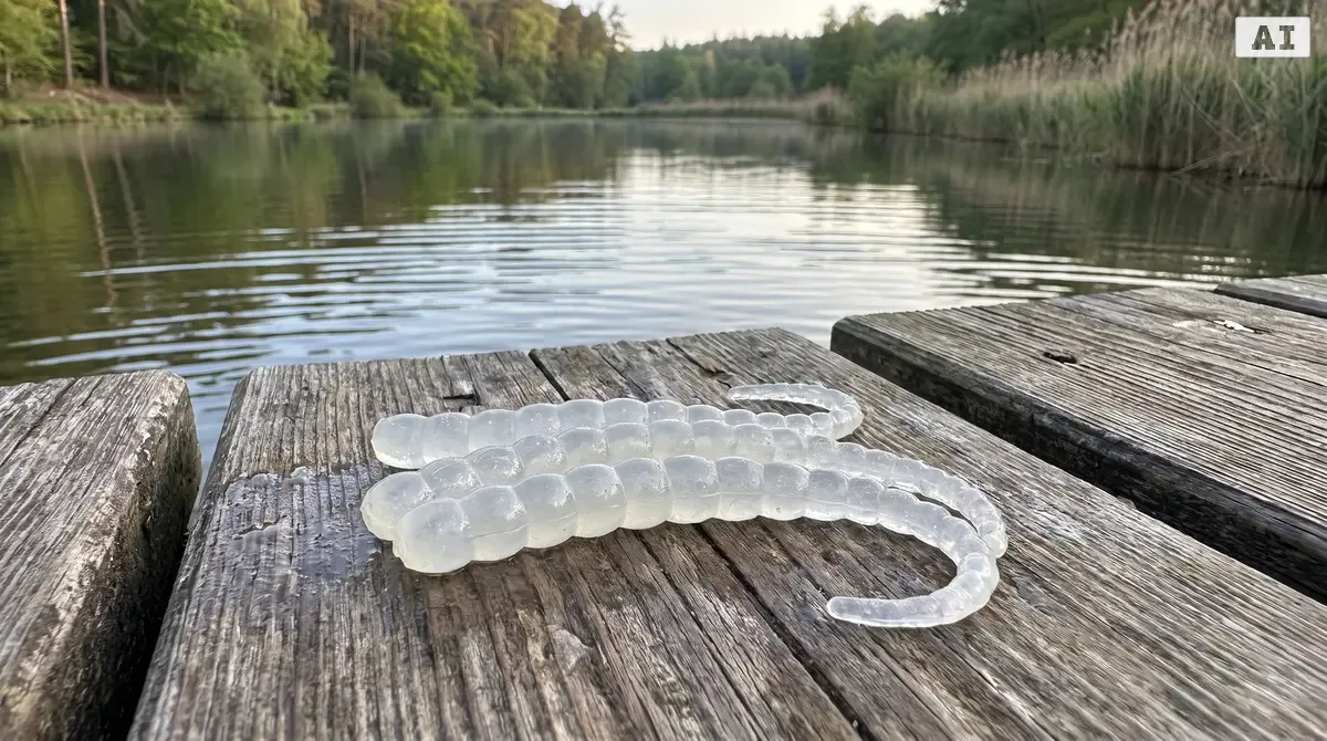 Curly Viper Glow Knoblauch 6,5 cm 8 Stück – Forellen Gummiköder UV-aktiv - Detaillierte Übersicht