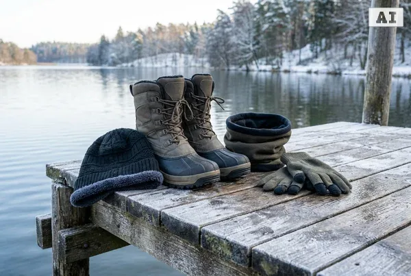 Welche kleidung für das angeln im winter wählen in der Praxis