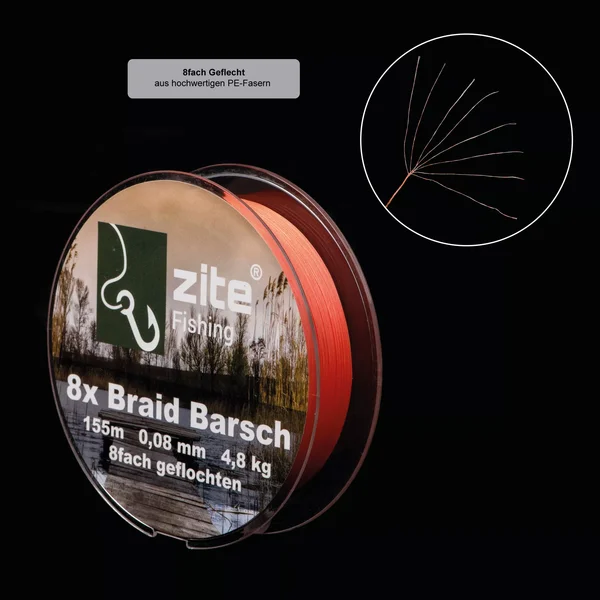 Angelschnur Geflochten 8fach Barsch Schnur 155m 0,08mm 4,8kg Zite Fishing_auswahl5