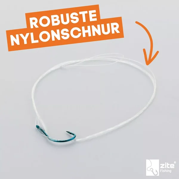 Vorfachhaken Forelle mit Monofiler Schnur Gr. 10 Set 10 Stück Zite Fishing_auswahl2