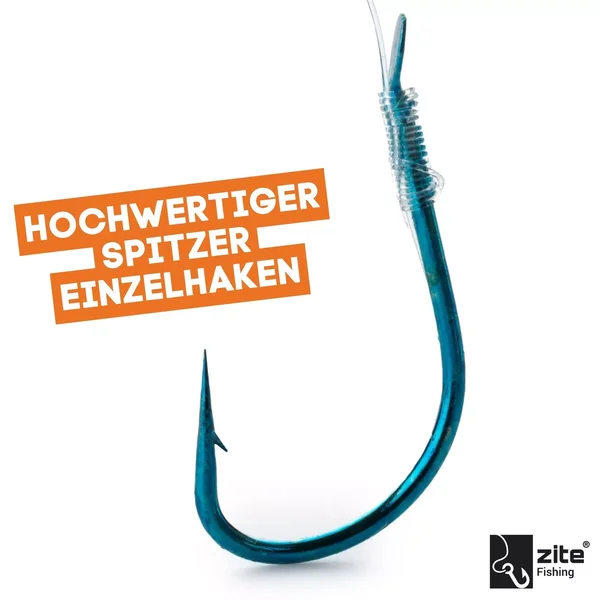 Vorfachhaken Forelle mit Monofiler Schnur Gr. 10 Set 10 Stück Zite Fishing_auswahl3