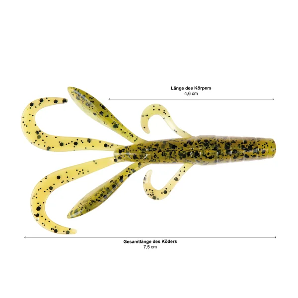 Barsch Gummiköder Drop Shot Angeln Inzite Craw Sprinkled Croc 12 STK Zite Fishing_auswahl2