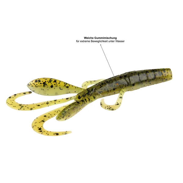Barsch Gummiköder Drop Shot Angeln Inzite Craw Sprinkled Croc 12 STK Zite Fishing_auswahl4