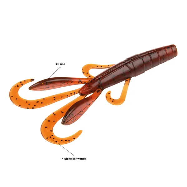 Creature Bait Barsch Angelköder Dark Mud 12 Stück Zite Fishing_auswahl1