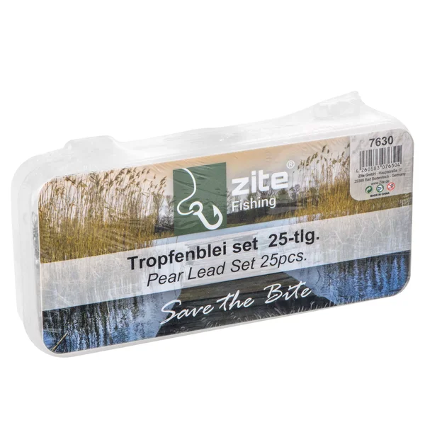 Birnenblei Set 25 Stück 5-20g in Box fürs Grundangeln - Vielseitig für Raub- und Friedfische - Grund-Blei mit Ringclip _auswahl1