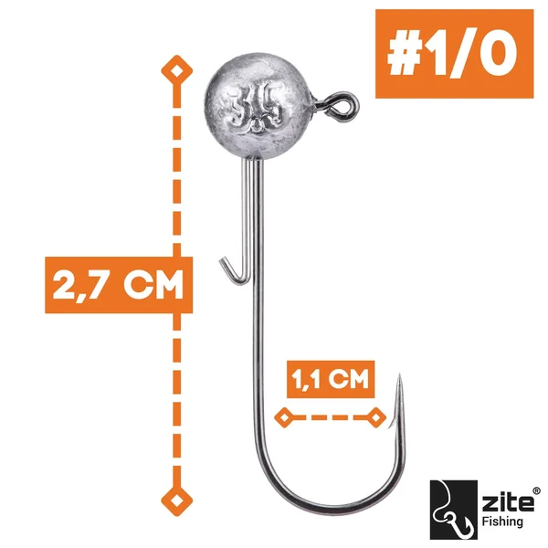 Zite Fishing 1/0 Jighaken 3,5g 5 tlg._auswahl1