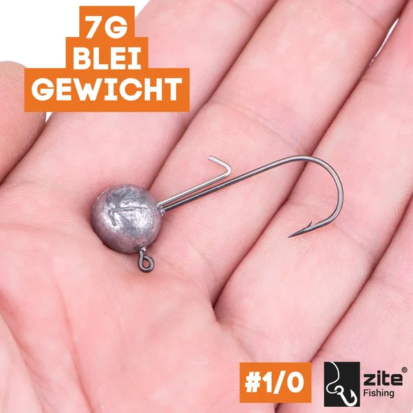 Zite Fishing 1/0 Jighaken 7g 5 tlg._auswahl2
