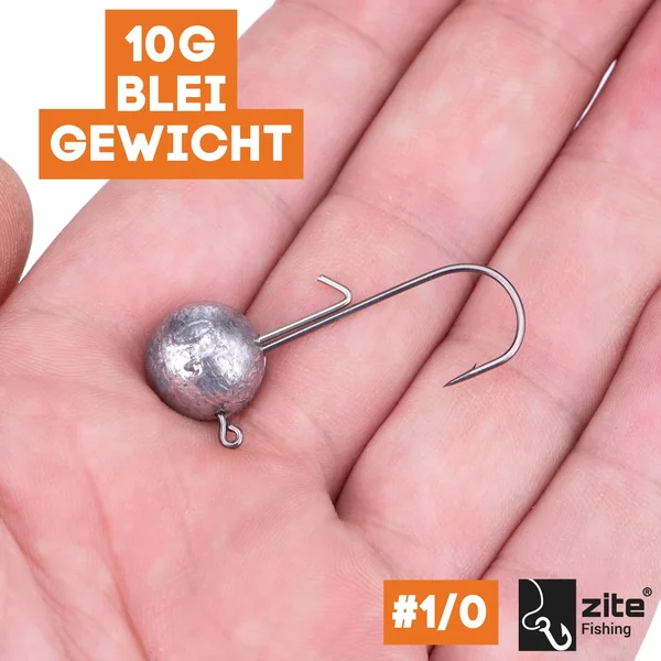 Zite Fishing 1/0 Jighaken 10g 5 tlg._auswahl2