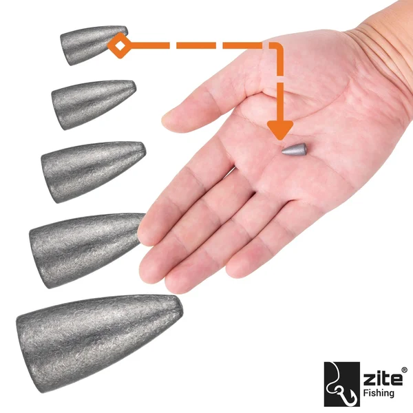 Zite Fishing Bullet Blei Angelgewichte 3,5g 5 tlg. ideal für Barsch & Zander_auswahl2