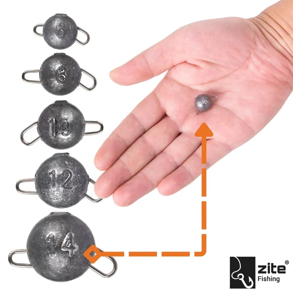 Zite Fishing Cheburashka Blei Jighead 14g 5 Stück_auswahl2