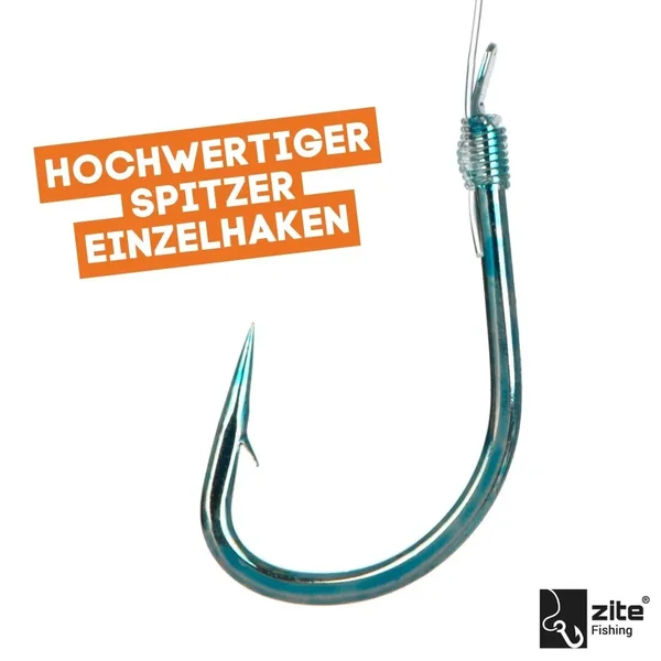 Sbirolino Haken mit Schnur Größe 10 Nylonschnur 200 cm 0,18 mm 10 STK angelfertiges Vorfach Zite Fishing_auswahl3