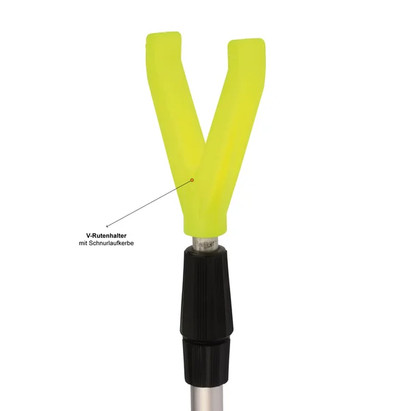 Zite Fishing teleskopischer Rutenhalter 1,35m 3er Set Aluminium Erdspieß mit V-Auflage & Schnurlaufkerbe_auswahl3