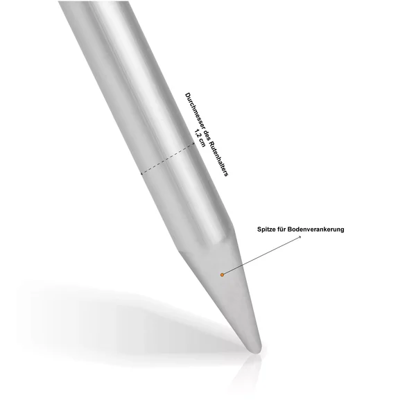Zite Fishing teleskopischer Rutenhalter 1,35m 3er Set Aluminium Erdspieß mit V-Auflage & Schnurlaufkerbe_auswahl5