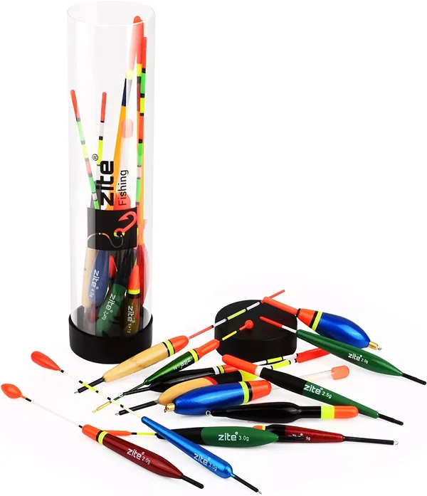 Zite Fishing Allround Nachtangler Set - Mehrteiliges Posenset mit passenden Knicklichtern_auswahl1