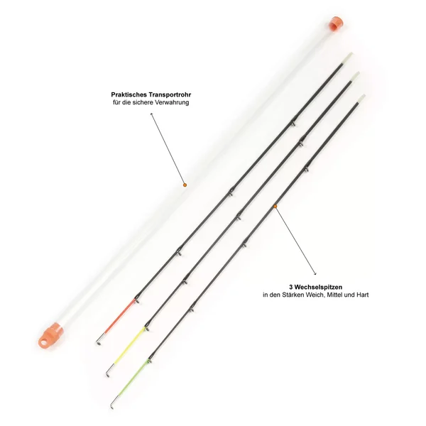 3x Friedfisch Feederrute 3,60 m Steckrute mit Wechselspitzen Zite Fishing_auswahl4