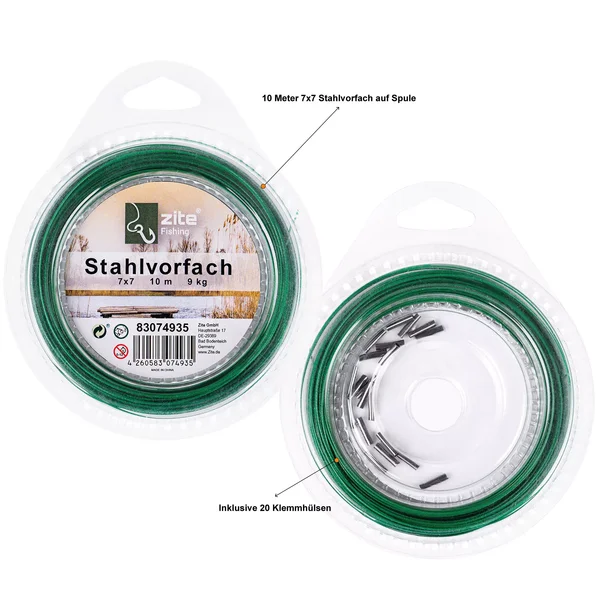 Zite Fishing Klemmhülsenzange 15 cm + Stahlvorfach auf Rolle 9 kg_auswahl3
