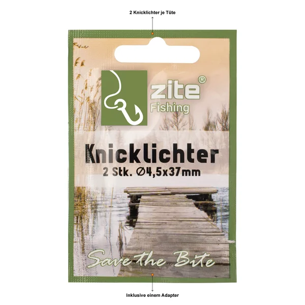 50x Knicklicht Vorratspack – 25 Beutel à 2 Stück Gelb/Grün mit Adapter Zite Fishing _auswahl2
