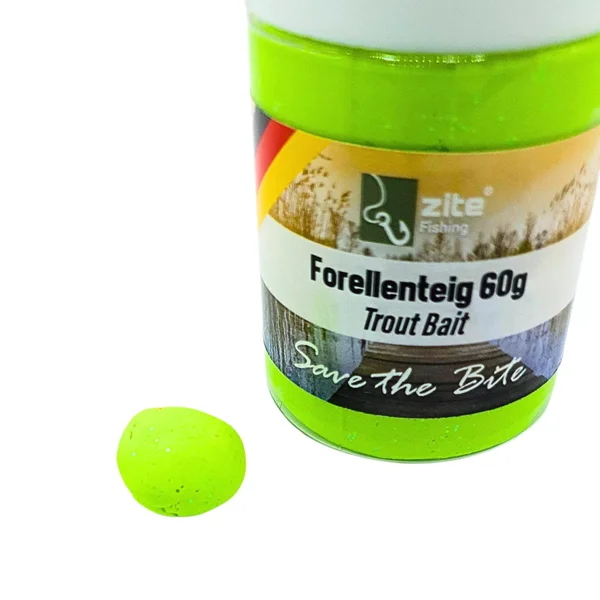 Trout Bait 60g Aromateig als Forellenköder Schwimmend Knoblauch chartreuse_auswahl2