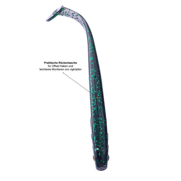 Zite Fishing Inzite Shad Gummifisch Black Vibe 15 Stück Set_auswahl1