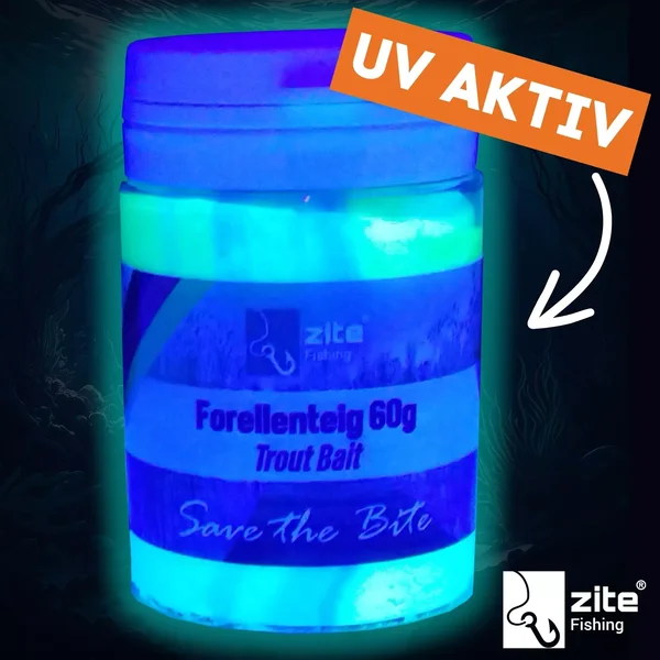 Zite Fishing Forellenteig Regenbogen grün 60 g Trout Bait Forellenpaste mit Knoblaucharoma_auswahl6