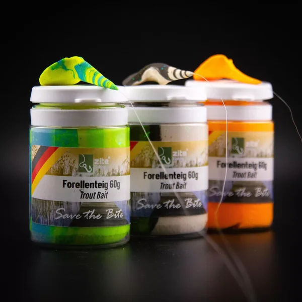Zite Fishing Forellenpaste Set Knoblauch Regenbogen Grün 60 g 3 Stück Trout Bait Teigköder schwimmend_auswahl3