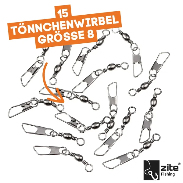 Basis Angelzubehör-Set mit Vorfachhaken, Posen, Schnurstopper & mehr_auswahl3