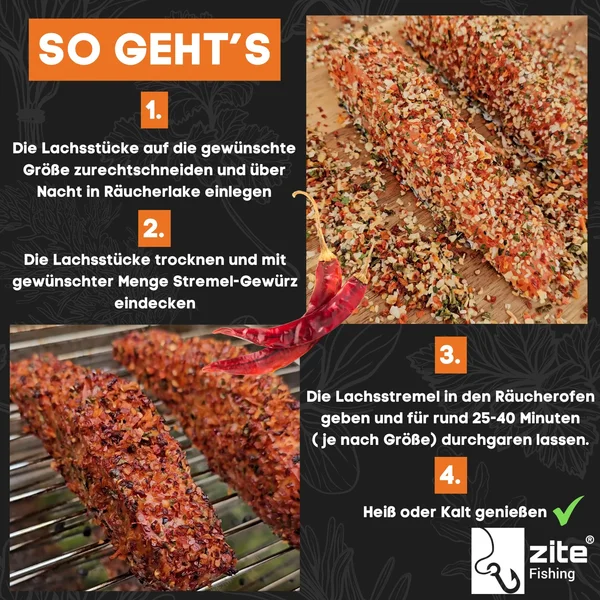 Zite Fishing Stremel Spicy BBQ 250 g Räuchergewürz zum Fische Räuchern_auswahl2