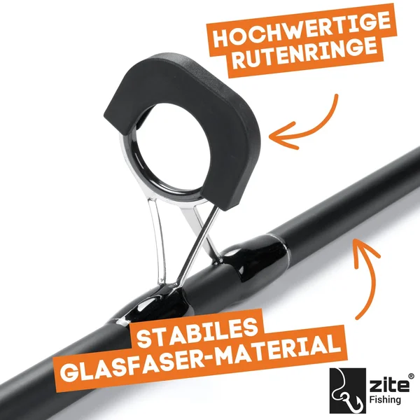 Karpfenrute 360cm 3lbs 3-teilige Steckrute Composite Carbon Zite Fishing_auswahl2