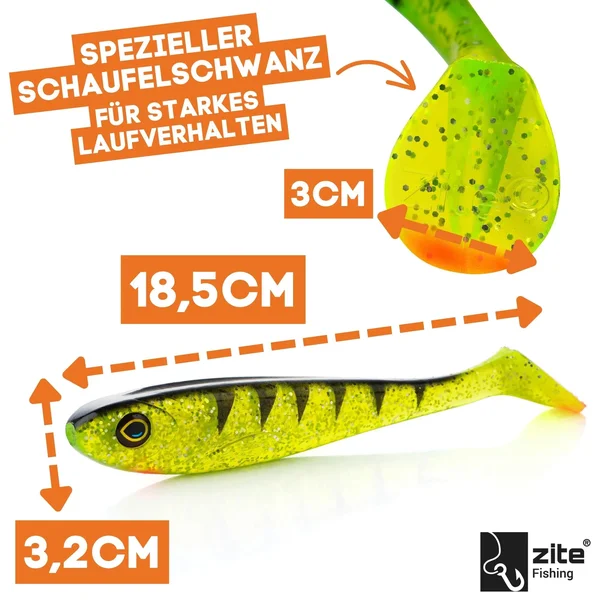 Hecht Gummifisch Inzite Flanker Lightning Perch 18,5 cm _auswahl1