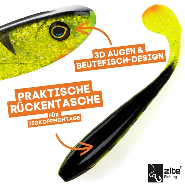 Hecht Gummifisch Inzite Flanker Lightning Perch 18,5 cm _auswahl3