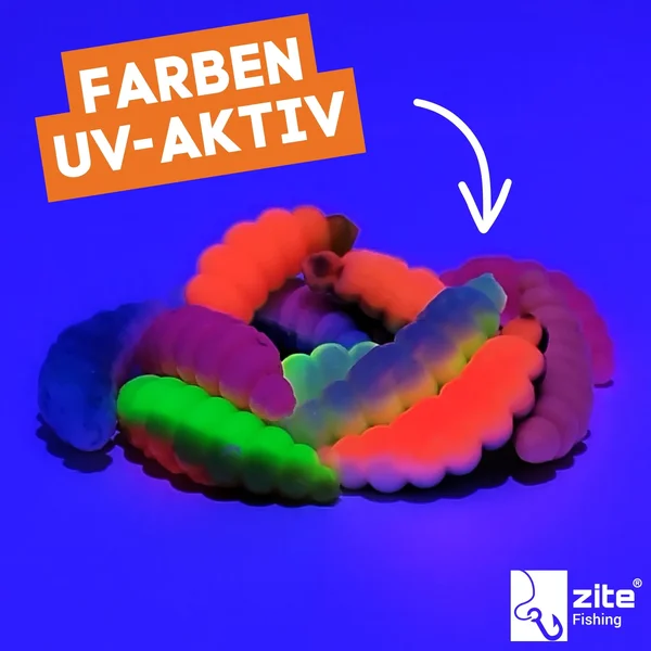 Mighty Mag Bienenmaden Imitat Neon Mix Käse Aroma 2,8 cm 12 Stück_auswahl2