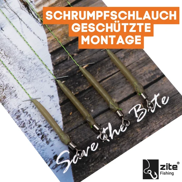 Zite Fishing Karpfen-Rigs Größe 4 Vorfach Set Gebunden 4 Stück_auswahl3