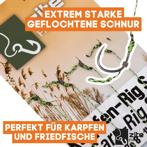 Zite Fishing Karpfen-Rigs Größe 8 Vorfach Set Gebunden 4 Stück_auswahl2