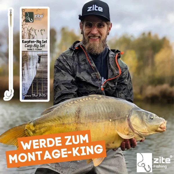 Zite Fishing Karpfen-Rigs Größe 8 Vorfach Set Gebunden 4 Stück_auswahl6