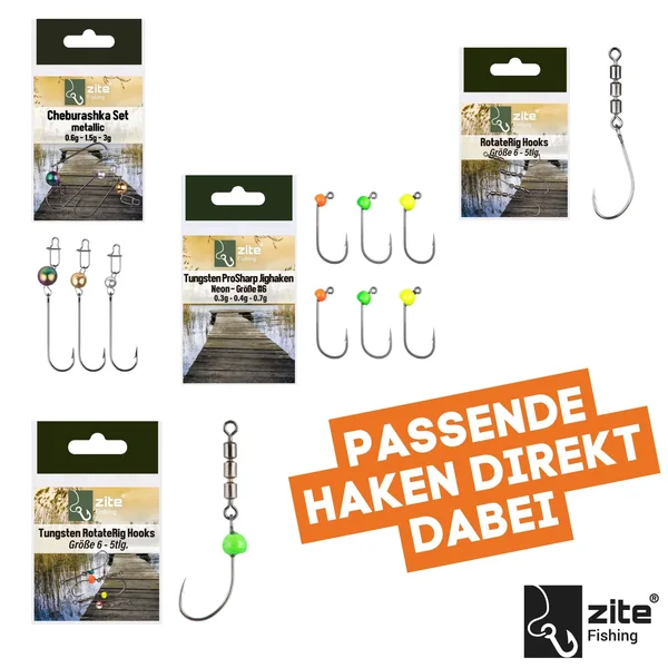 XXL Forellen Gummiköder Set - UL-Köder Bundle mit Mighty Mag, Curly Viper, Twerky Tailer & Haken + GRATIS ÜBERRASCHUNG_auswahl9